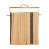 Vintiquewise Rectangle Foldable Coconut Sticks Laundry Hamper with Lid and Handles for Easy Carrying QI004430-N_SQ